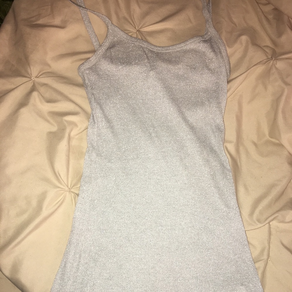 Bke silver tank top